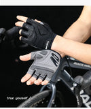 Cycling Gloves Thermal Silicone Gel SBR Half Finger Bike Gloves Resistance Shockproof Sport Gloves