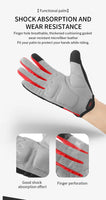 Cycling Full Finger Gloves Touch Screen Anti-slip Bicycle Lycra Fabric Mittens Bicicleta Road Bike Long Glove