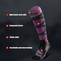 1Pair Ski Socks Cold Weather Socks for Snowboarding Snow Thermal Knee-high Warm Socks Hunting