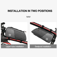 Bicycle Bags Cycling Top Front Tube Frame Bag Phone Case 1.5L Waterproof Storage Pouch Road Bicycle Accessories MTB Bike Bags