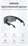 ROCKBROS Polarized Glasses Wireless Bluetooth 5.2 Sunglasses Headset Telephone Driving MP3 Riding Cycling Eyewear UV400 Goggles