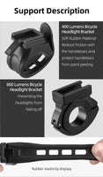 WEST BIKING Bike Light Headlight 400/800Lm Waterproof USB Rechargeable MTB Front Lamp Head Lights Bicycle Flash Torch