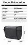 WEST BIKING 4.5L Bike Handlebar Bag 7.5 Inch Touch Screen Phone Bag Insulated Bicycle Cooler Bag MTB Road Cycling Accessories