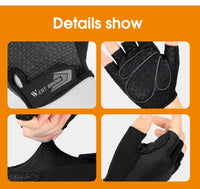 WEST BIKING Half Finger Cycling Gloves Anti Slip Motorcycle MTB Road Bike Gloves Men Sport Fitness Bicycle Fingerless Gloves