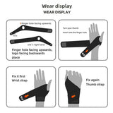 1Pc Gym Wrist Band Sports Wristband New Wrist Brace Wrist Support Splint Fractures Carpal Tunnel Wristbands For Fitness