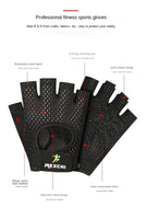 Fashion Professional Gym Fitness Gloves Power Lifting Unisex Exercise Bodybuilding Half Finger Handguard