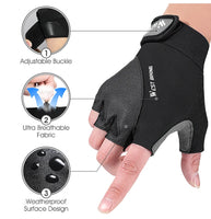 WEST BIKING Summer Cycling Gloves Half Finger Motorcycle MTB Road Bike Gloves For Men Women Non-Slip Fingerless Riding Gloves