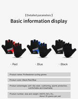 Kyncilor Sports Half Finger Cycling Gloves Men Women MTB Bike Gloves Running Fitness Gym Riding Motorcycle Bicycle Gloves