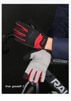 Cycling Full Finger Gloves Touch Screen Anti-slip Bicycle Lycra Fabric Mittens Bicicleta Road Bike Long Glove