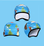 WEST BIKING Children Sports Cap Boys Girls Winter Warm Windproof Ear Protection Cycling Ski Helmet Liner Running Kid Cartoon Cap