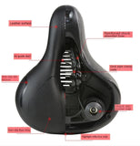 Hollow Breathable Bicycle Saddle Men Women MTB Road Bike Saddle Shock Absorbing Comfortable Big Butt Bike Seat