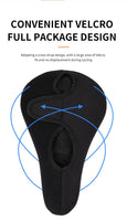 Gel Soft Bike Saddle Cover Anti-slip Waterproof Cushion Padded Sport Bicycle Outdoor Shock Absorption Padded Seat Cover