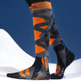 1Pair Ski Socks Cold Weather Socks for Snowboarding Snow Thermal Knee-high Warm Socks Hunting