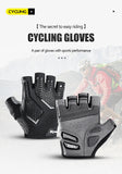 Cycling Gloves Thermal Silicone Gel SBR Half Finger Bike Gloves Resistance Shockproof Sport Gloves