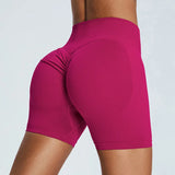 Women Yoga Shorts High Waist Workout Shorts Fitness Yoga Lift Butt Fitness Ladies Yoga Gym Running Scrunch Shorts Sportswear