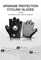 Kyncilor Outdoor Cycling Anti Slip and Anti Sweat Half Finger Gloves Breathable and Shock-absorbing Sports Mountain Bike Gloves