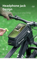 Bicycle Top Tube BagsHard Shell Front Beam BagsTouchscreen Saddle BagsCycling Gear