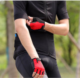 WEST BIKING Half Finger Cycling Gloves Anti Slip Motorcycle MTB Road Bike Gloves Men Sport Fitness Bicycle Fingerless Gloves