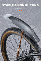 WEST BIKING 26-29 Inch MTB Fender Set Stable Front Mudguard Adjustable Rear Aileron Widened Mud Flaps XC Bicycle Accessories