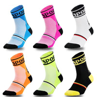 Professional Cycling Socks MTB Flash Design Men Women Bike Socks Breathable Running Racing Socks Road Sock