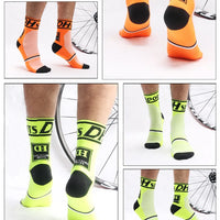 Professional Cycling Socks MTB Flash Design Men Women Bike Socks Breathable Running Racing Socks Road Sock