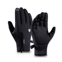 Touchscreen Insulated Gloves, Thermal Windproof Snow-Proof Warm Gloves Winter Sports Ski Riding Bike Mittens,Suit for Running, C