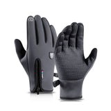 Touchscreen Insulated Gloves, Thermal Windproof Snow-Proof Warm Gloves Winter Sports Ski Riding Bike Mittens,Suit for Running, C