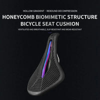 Ultralight 3D Honeycomb Road Bicycle Saddle Shockproof Comfortable MTB Seat Breathable Cycling Racing Saddle Bike Accessories