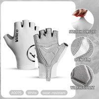 Vilico Lightweight Half Finger Outdoor Cycling Gloves With High Elasticity Fabric For Cushioning Suitable For Multiple Senarios