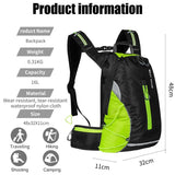 WEST BIKING 16L Cycling Backpack Bicycle Bike Water Bag Outdoor Sports Mountaineering Hiking Climbing Camping Travel Backpack Waterproof Ultralight