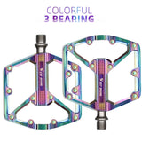 Aluminum Alloy 3 Bearings Bicycle Pedals  MTB Mountain Road BMX Bike Flat Pedals Anti-slip