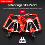 Aluminium Alloy Bicycle Pedals BMX MTB Road Bike Pedals Ultralight Anti-Slip Sealed Bearing