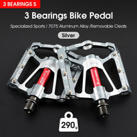 Aluminium Alloy Bicycle Pedals BMX MTB Road Bike Pedals Ultralight Anti-Slip Sealed Bearing