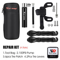 Bicycle Repair Tool Kit Bike Pump Tire Tyre Lever Cycling Repair Tools Kits Set Portable Bottle Bag Tire Repair Tool