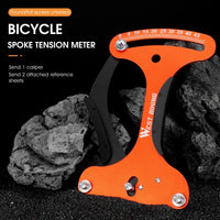 WEST BIKING Bicycle Spoke Tension Meter Measuring Tool Aluminum Alloy Wheel Repair Tool