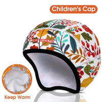 WEST BIKING Children Sports Cap Boys Girls Winter Warm Windproof Ear Protection Cycling Ski Helmet Liner Running Kid Cartoon Cap