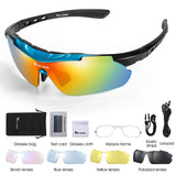 WEST BIKING Cycling Glasses Polarized Glasses 5 lens Outdoor Bicycle Sunglasses MTB Road Bike Ciclismo Men Women Cycling Eyewear