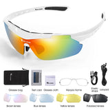 WEST BIKING Cycling Glasses Polarized Glasses 5 lens Outdoor Bicycle Sunglasses MTB Road Bike Ciclismo Men Women Cycling Eyewear