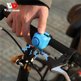 Electric Bike Bell 130dB Horn Rainproof MTB Road Bicycle Handlebar Ring Silica Gel Shell Bell Cycling Accessories