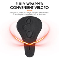 Gel Silicone Bicycle Saddle Cover MTB Road Bike Seat Cushion Cover Waterproof PU Leather Thicken Memory Foam Anti-Slip