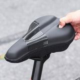 Gel Silicone Bicycle Saddle Cover MTB Road Bike Seat Cushion Cover Waterproof PU Leather Thicken Memory Foam Anti-Slip