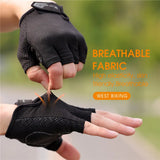 WEST BIKING Half Finger Cycling Gloves Anti Slip Motorcycle MTB Road Bike Gloves Men Sport Fitness Bicycle Fingerless Gloves