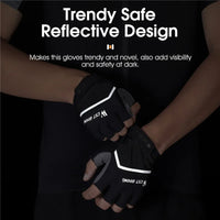 WEST BIKING Half Finger Cycling Gloves Shockproof Wear Resistant Breathable MTB Road Bicycle Gloves Men Women Sports Bike Gloves