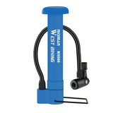 WEST BIKING MINI Bike Pump MTB Tire Inflator With Extension Hose Schrader Air Valve Portable Floor Pump Balloon Ball Inflator