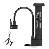 WEST BIKING MINI Bike Pump MTB Tire Inflator With Extension Hose Schrader Air Valve Portable Floor Pump Balloon Ball Inflator