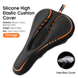 GEL Bicycle Saddle Cover MTB Road Bike Seat Cover Cushion Comfortable Breathable Anti-Slip With Rain Cover