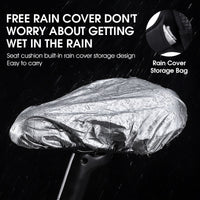 GEL Bicycle Saddle Cover MTB Road Bike Seat Cover Cushion Comfortable Breathable Anti-Slip With Rain Cover