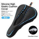 GEL Bicycle Saddle Cover MTB Road Bike Seat Cover Cushion Comfortable Breathable Anti-Slip With Rain Cover