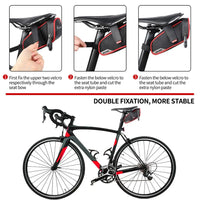 WEST BIKING MTB Road Bike Saddle Bag Waterproof Bicycle Tools Bag Reflective Rear Seatpost Bag Basket Cycling Accessories