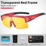 WEST BIKING Myopic Polarized Square Sunglasses Men Photochromic Cycling Fit Over Glasses Driving Fishing UV400 Bicycle Goggles